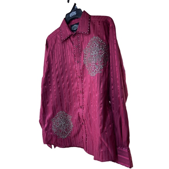 Sz S Montero Jeans Western Button Down Long Sleeve Shirt NWOT - Picture 4 of 6